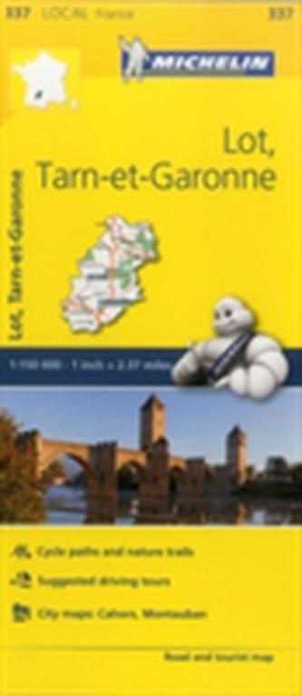 Lot, Tarn-et-Garonne - Michelin Local Map 337