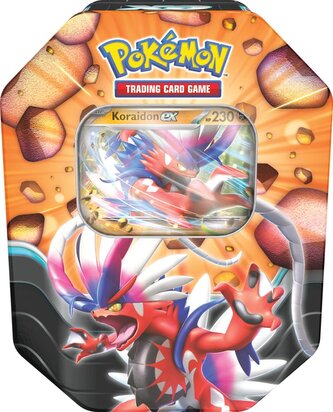Pokémon TCG. Slashing Legends Tin. Koraidon ex