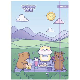Deska s gumičkou Happy Color 24 x 31 cm (A4) karton - Yummy Yum 1