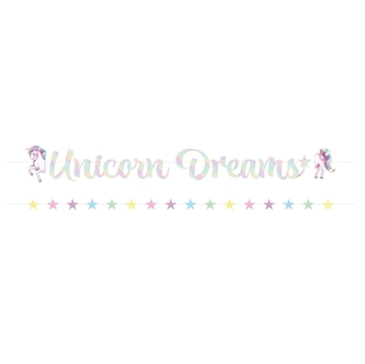 Girlanda Unicorn Dreams s hvězdami – 2 díly