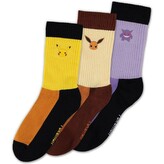 Ponožky Pokémon - Pikachu, Eevee, Gengar 43/46 (3 páry)