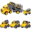 WOOPIE 53934 Zestaw laweta+3 pojazdy budowlane