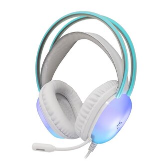 White Shark herní headset PEACOCK 2, pro PC, PS4/PS5, Mac, bílá