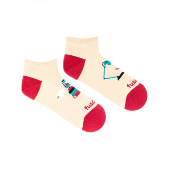 Kotnikové ponožky Knihomol letný Béžové S (35-38)