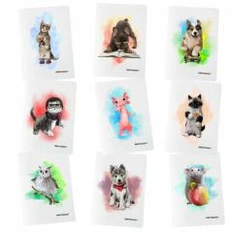 Zeszyt A5/60K kratka PP Joy (9szt) NARCISSUS