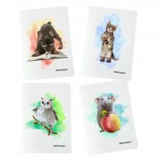 Zeszyt A4/32K kratka PP Joy (4szt) NARCISSUS