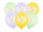 Balony Happy Birthday mix 30cm 50szt