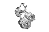 Steel Jewelry náušnice sova z chirurgické oceli NS090234