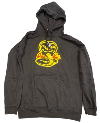 Pánská mikina Cobra Kai: Znak (L) černá bavlna/polyester