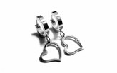Steel Jewelry Náušnice srdce z chirurgické oceli NS150909