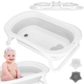 Vanička pro miminko skládací 40L SPRINGOS BEBELLA šedá