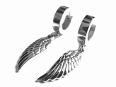 Steel Jewelry Náušnice andělská křídla z chirurgické oceli NS090126