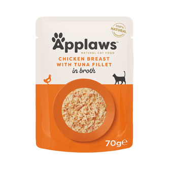 Applaws kapsička Cat Kuřecí prsa s tuňákem 70g
