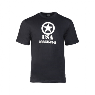 Triko Allied Star - černé, XXL