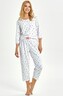 Piżama Taro Elodie 3432 3/4 S-L Z25/26 damska biały S