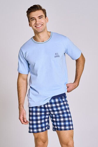 Piżama Taro Owen 3181 kr/r M-2XL niebieski XXL