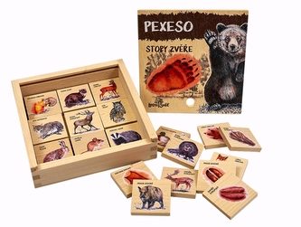 Lesní svět Pexeso klasické - Po stopách zvěře