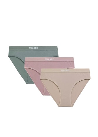 Figi Atlantic 3CLP-012 Sport A'3 S-XL beżowy-rose-zielony XL