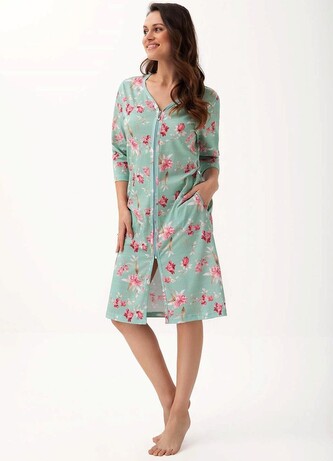 Szlafrok Luna 392 M-2XL L24 damski pistacjowy M