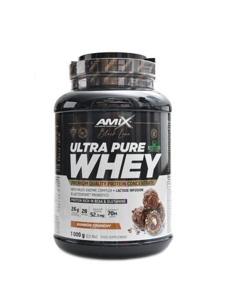 Amix - Black line Ultra pure whey 1000 g - bombón crunchy