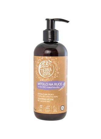 Tierra Verde Tekuté mýdlo na ruce - BIO Mateřídouška 290 ml - s českým bio jitrocelem
