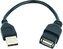 Kabel GEMBIRD USB A-A 15cm 2.0 prodlužovací HQ Black, zlacené kontakty