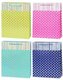 Torebka Lux 30x42x12cm kropki mix ROZETTE