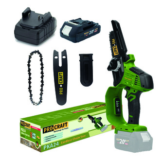 Aku řetězová pila PKA24 sada s baterií 20V 2Ah a nabíječkou | SPKA24/20-1/20-2A Aku řetězová pila PKA24 sada s baterií 20V 2Ah a nabíječkou | SPKA24/20-1/20-2A
