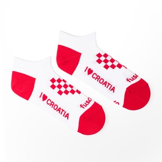 Kotníkové ponožky I Love Croatia Bílé S (35-38)