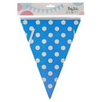 Girlanda kropki niebieska