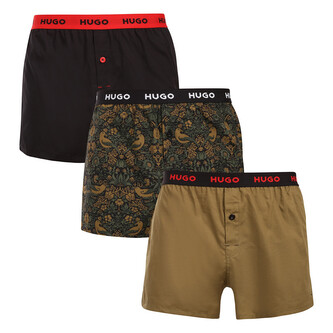 3PACK pánské trenky HUGO vícebarevné (50532565 966) XXL