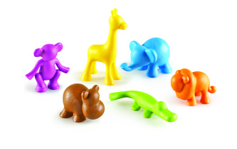 Learning Resources - Divoká zvířata Jungle Counters™ - 72 ks