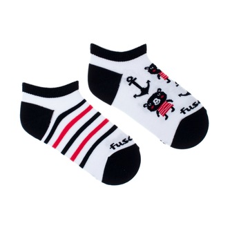 Dětské kotníkové ponožky Méďa Bílé L (31 - 34)