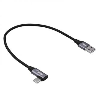 Akyga kabel USB A + USB type C mesh, 30cm