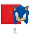 Pozvánky a obálky Sonic the Hedgehog – 6 ks, EKO