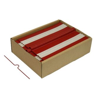 Háčky pro kalendáře, předtvar.,100 mm,červ.,1000ks