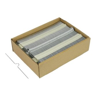 Háčky pro kalendáře,předtvar.,350 mm,stříb.,1000ks