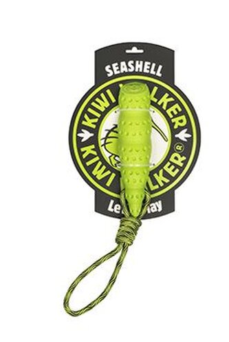 Hračka pes SEASHELL MAXI, plov z TPR zelená Kiwi