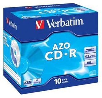 Verbatim CD-R AZO 700MB, 52x, jewel case 1 ks