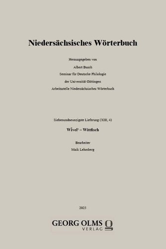 Niedersächsisches Wörterbuch