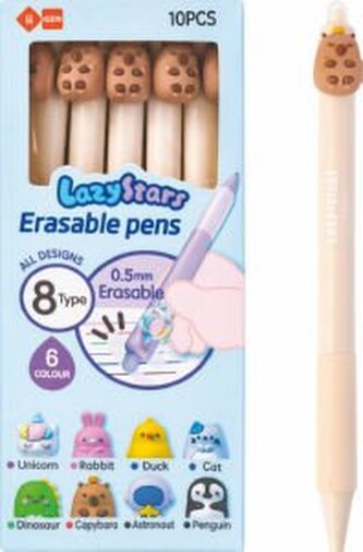 Gumovací gelové pero Kapybara