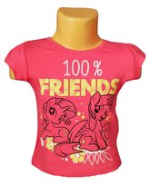 Dívčí tričko MY LITTLE PONY svítící ve tmě krátký rukáv, růžová, velikost: 98