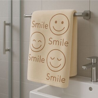 Osuška Smile 70x140 cm rychleschnoucí, béžová