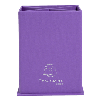 Exacompta stojánek na tužky Teksto, 85 x 85 x 120 mm, karton, fialový