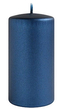 Świeca OPAL MET MAT Walec mały parafinowa 7x10cm granatowa