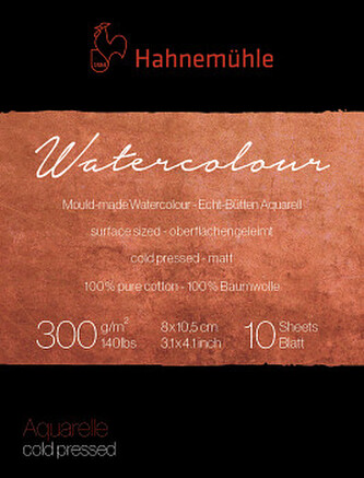 Akvarelový blok HHM Collection 8x10,5cm 300g CP 100% bavlna