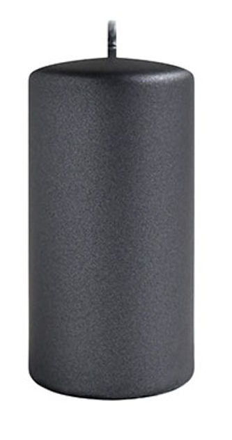 Świeca OPAL MET MAT Walec mały parafinowa 7x10cm czarna