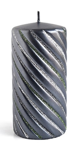 Świeca WINTER COLOURS Walec mały 7xh10cm czarna