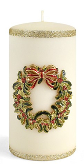 Świeca WIANEK walec średni 7xh14cm parafinowa kremowa