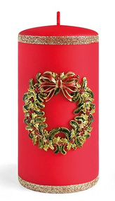 Świeca WIANEK walec mały 7xh10cm parafinowa czerwona